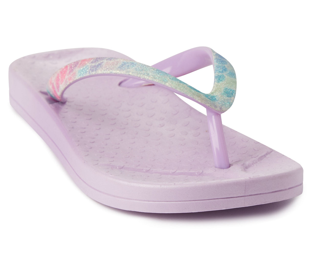 Girls glitter hot sale flip flops