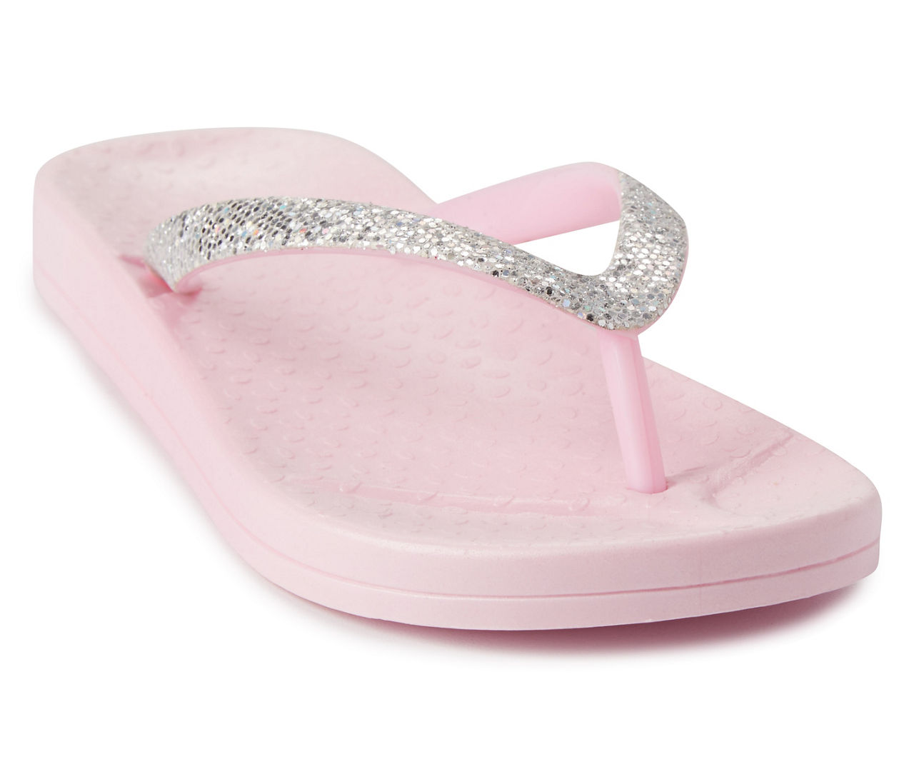 Girls' Pink Glitter FlipFlops Big Lots