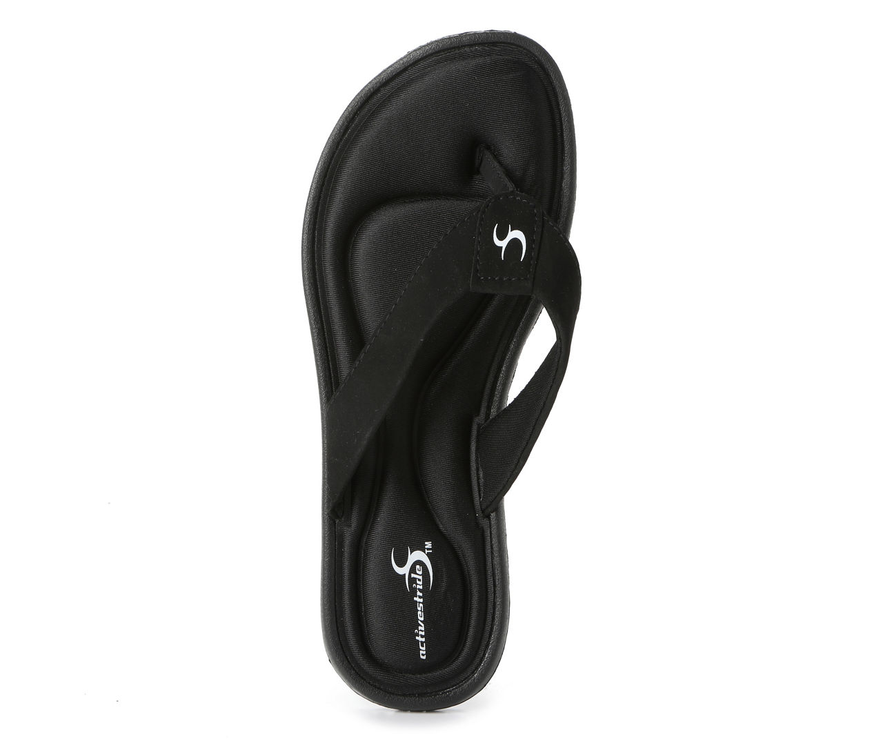 Women's Black Memory Foam Sandals