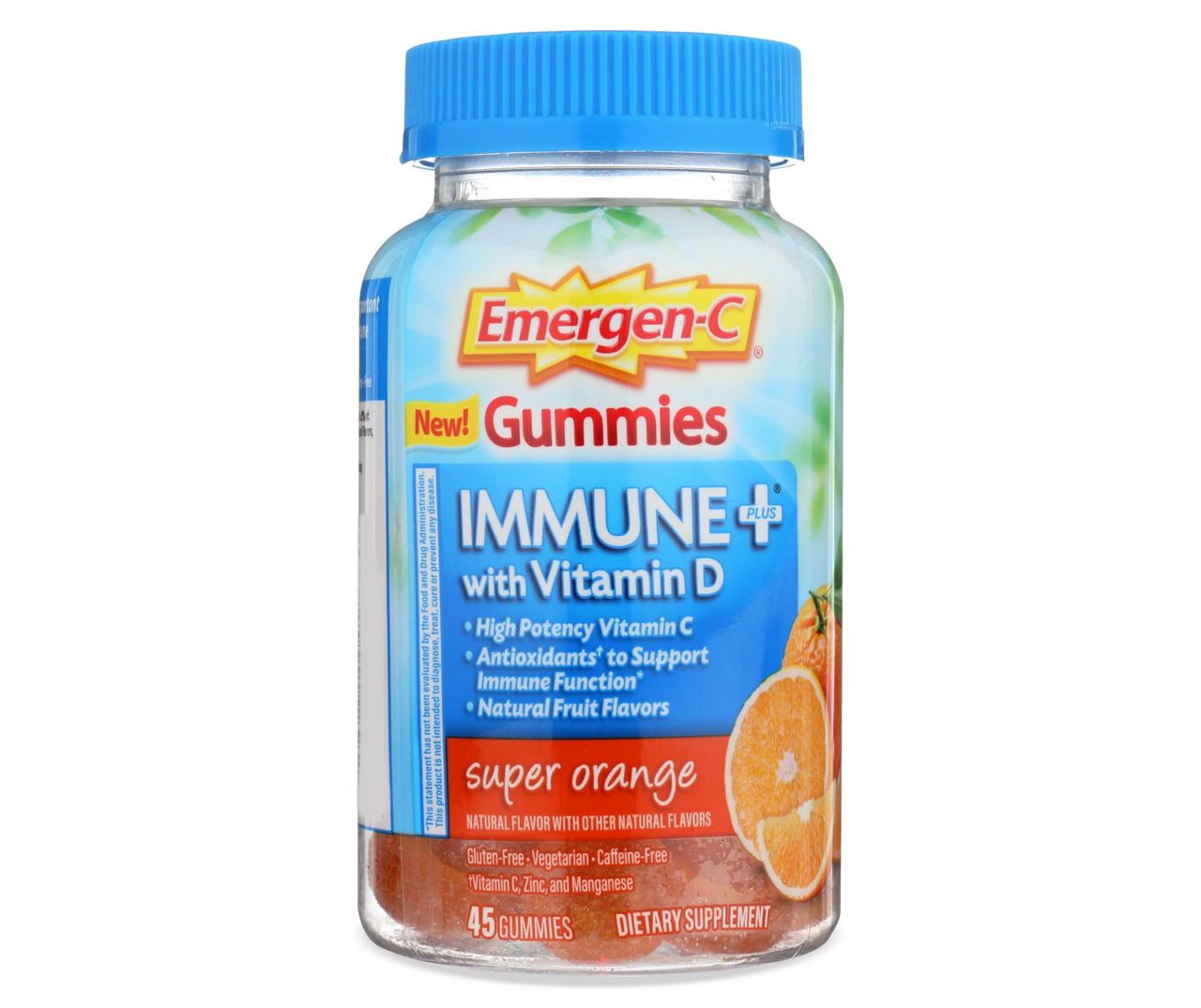 Emergen-C Emergen-C Super Orange Immune+ with Vitamin D 45 Gummies ...