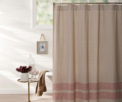 Dune & Cedar Trim Shower Curtain