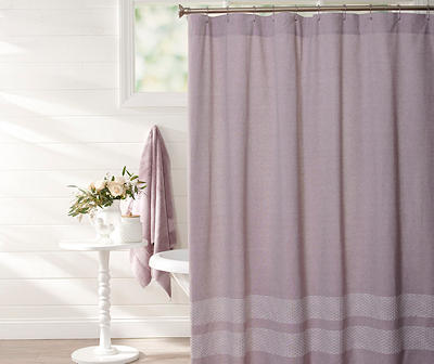 Nirvana & White Trim Shower Curtain