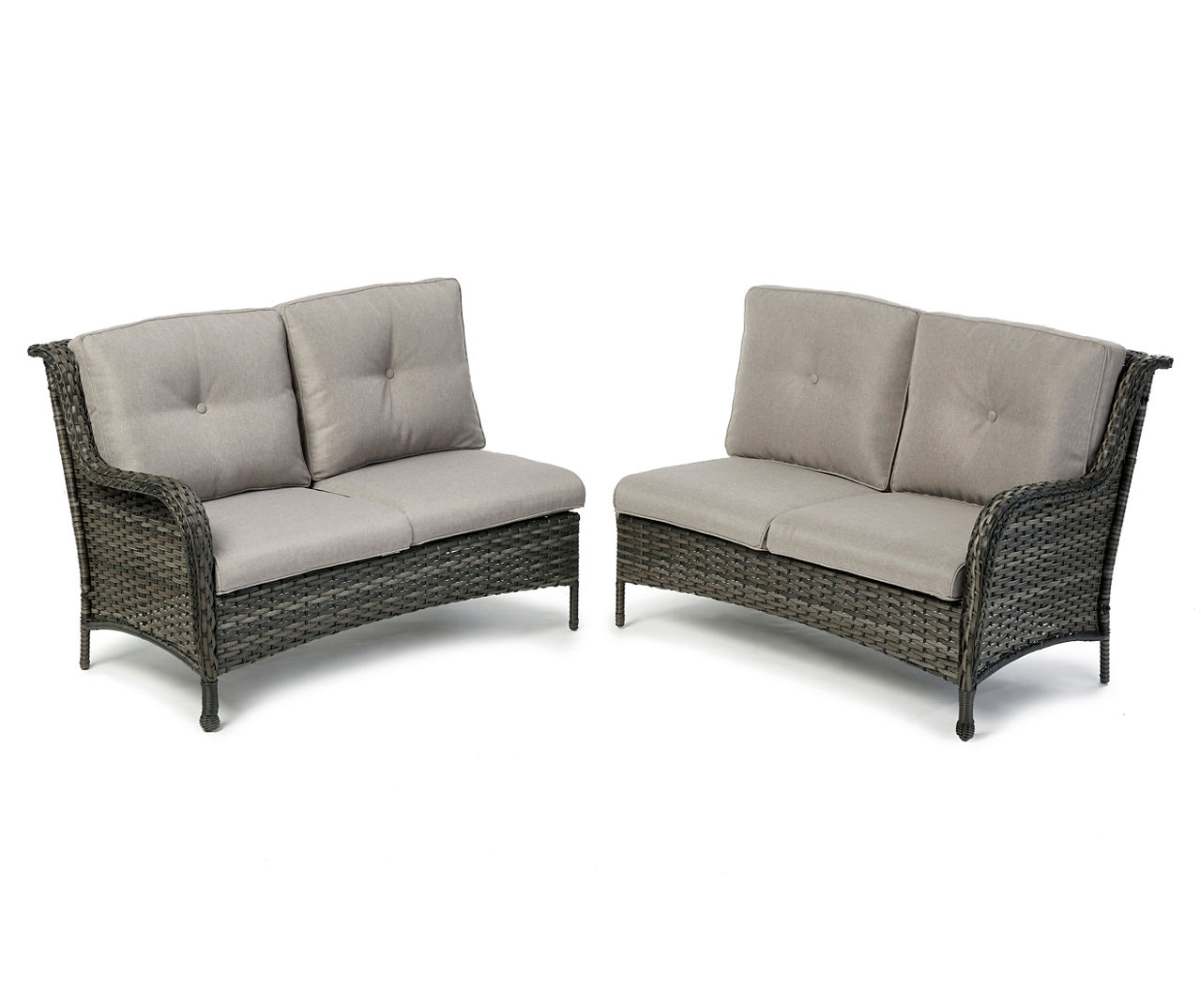 Real Living Oakmont Gray Cushioned Left Arm Right Arm All Weather Wicker Pieces Big Lots
