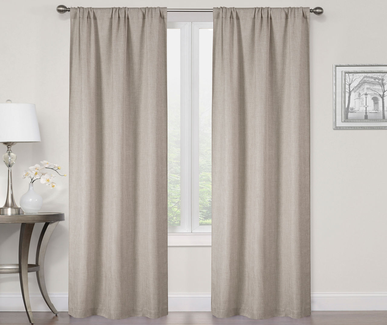 Just Home Just Home Light-Filtering Rod Pocket Curtain Panel | Big Lots