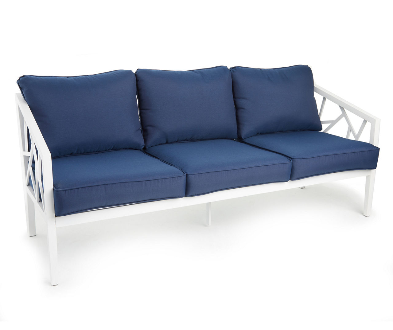 Real Living Verrado White Cushioned Patio Sofa Big Lots