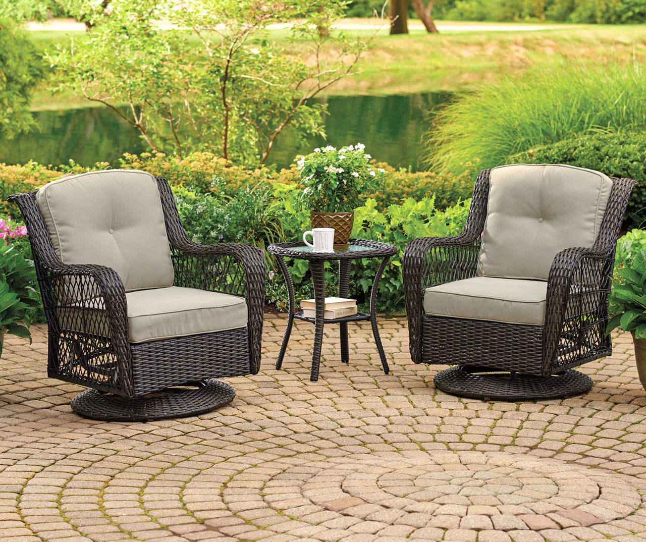 Wilson and fisher swivel glider set new arrivals