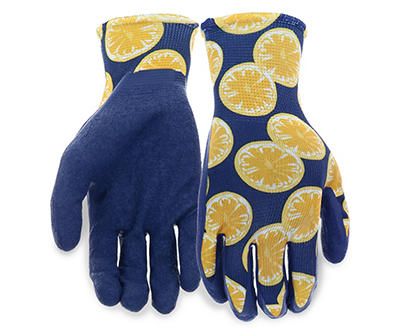 Lemon Latex Coated Gloves