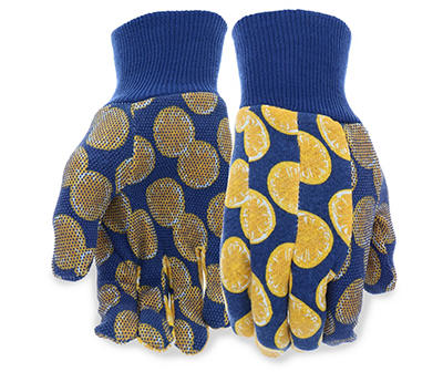 Lemon Jersey Knit Gloves