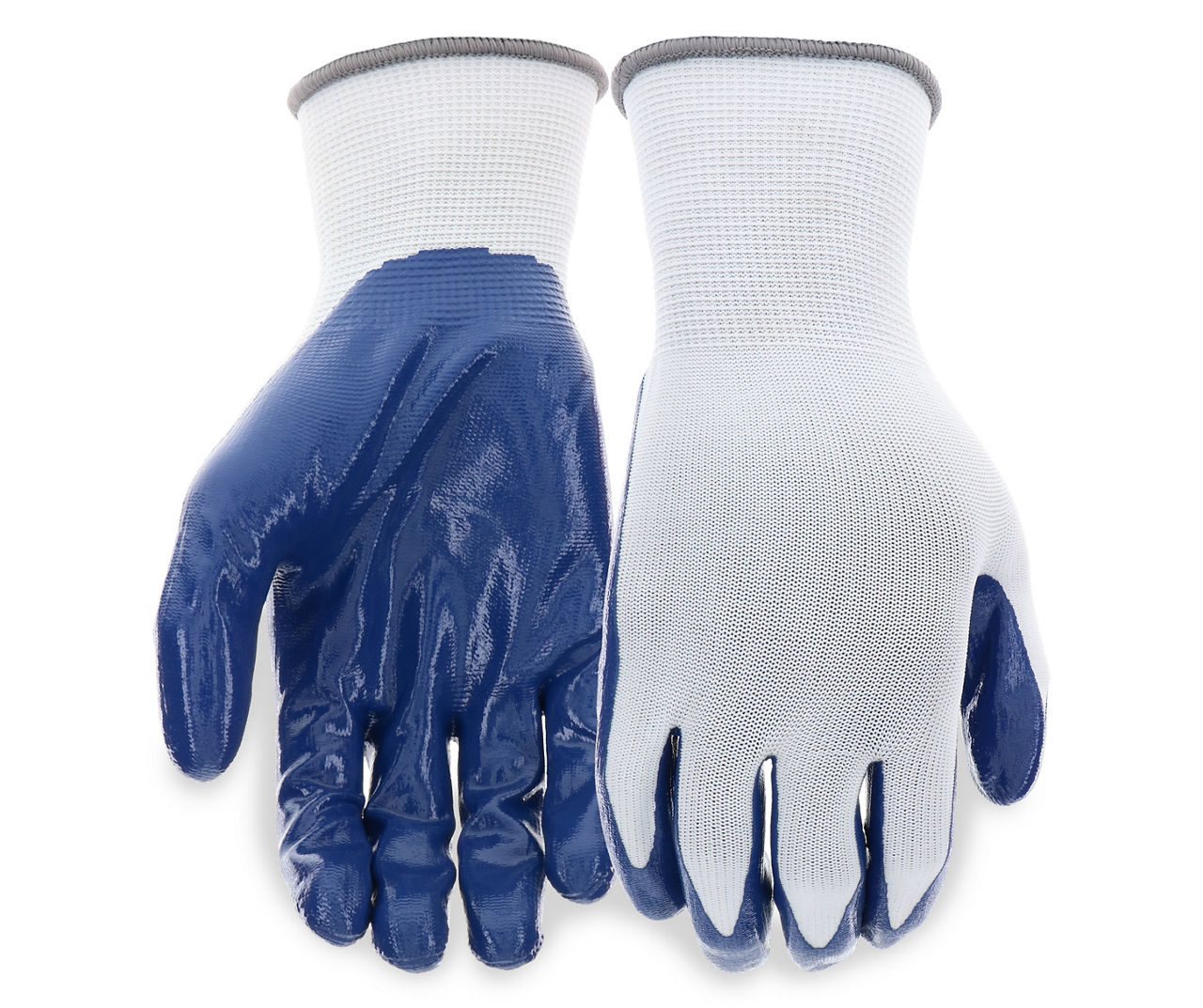 West Chester Blue & White Nitrile Dipped Gloves, 5-Pack