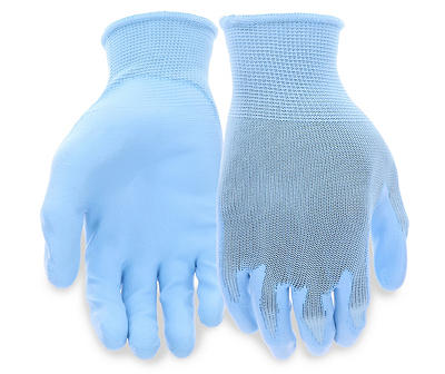 Blue Polyurethane Coated Gloves