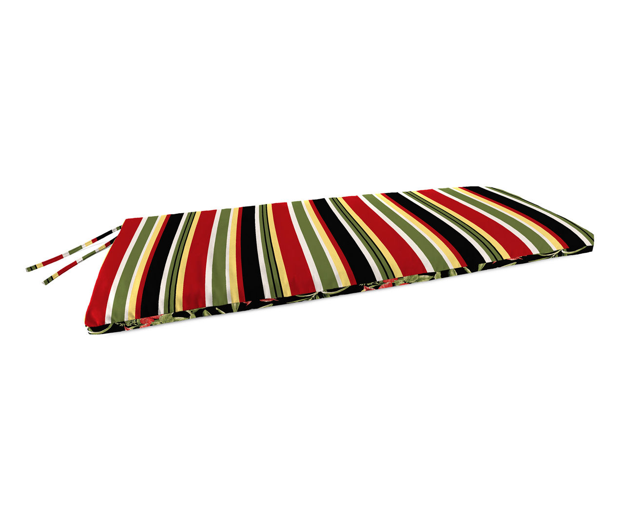 Capulet Tropical & Stripe Reversible Outdoor Bench Pad