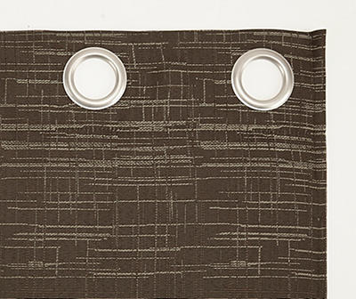 Taliyah Chocolate Room-Darkening Grommet Curtain Panel, (84")