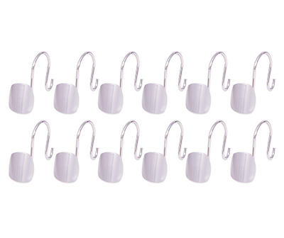 Abstract Double Shower Hooks, 12-Pack