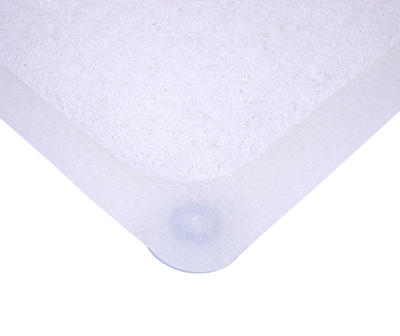 Clear Loofah Texture Bathtub Mat, (17" x 29")