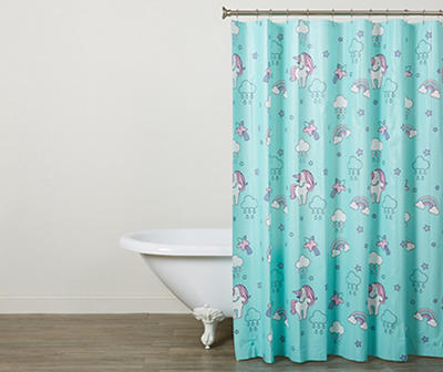 Unicorns PEVA Shower Curtain Set