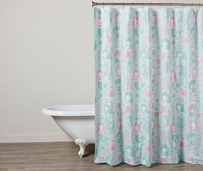 Mermaid PEVA Shower Curtain