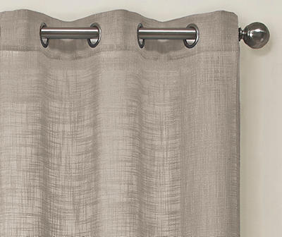 Tan Ashford Light-Filtering Grommet Curtain Panel, (84