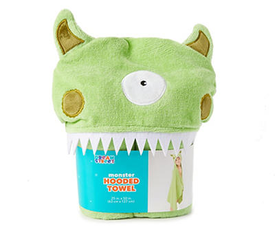Green Monster Hooded Bath Towel