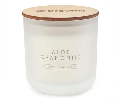 Aloe Chamomile Wood Lid Jar Candle, 12 Oz.