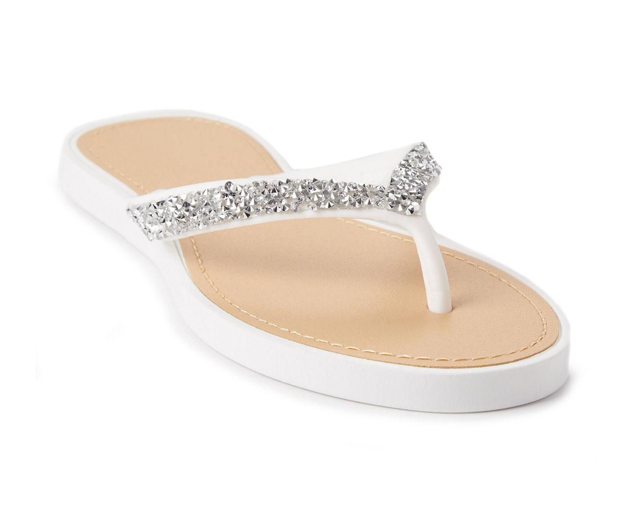 Women's White Rock Candy Flip-Flops | Big Lots