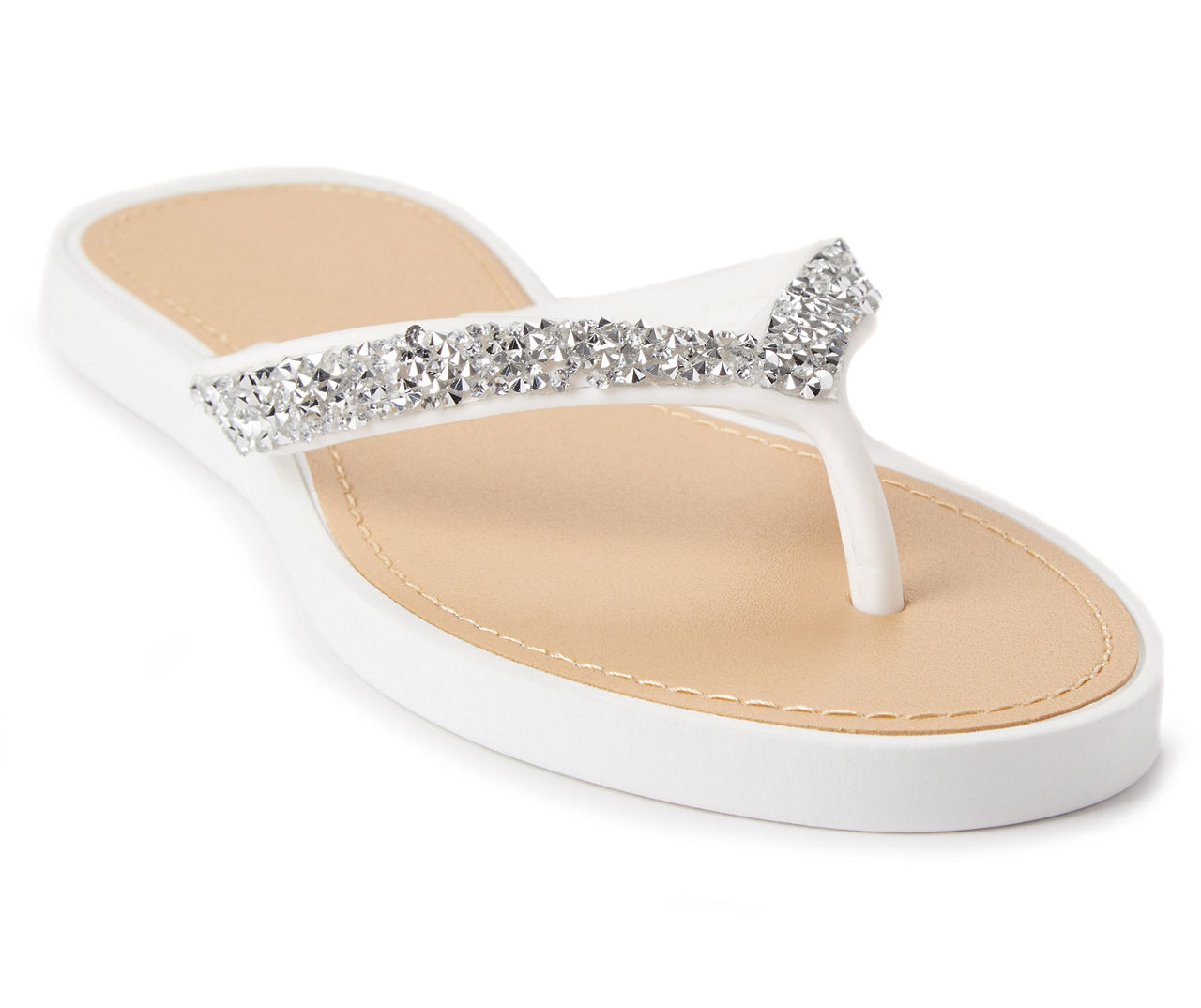 Women's White Rock Candy Flip-Flops | Big Lots