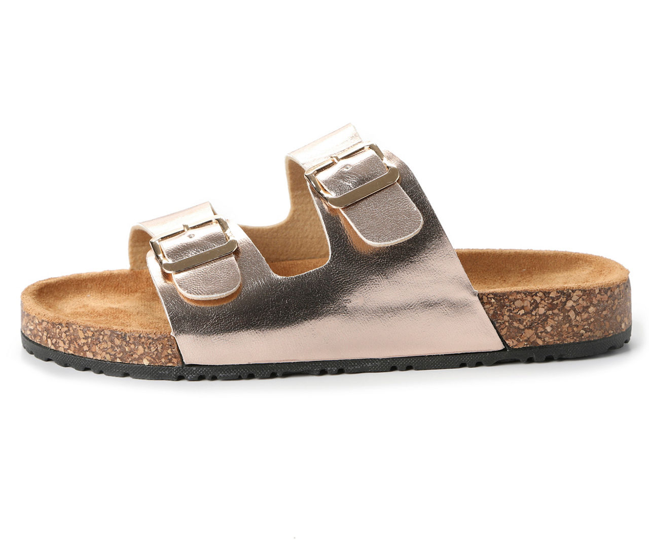 Rose gold double buckle 2024 sandals