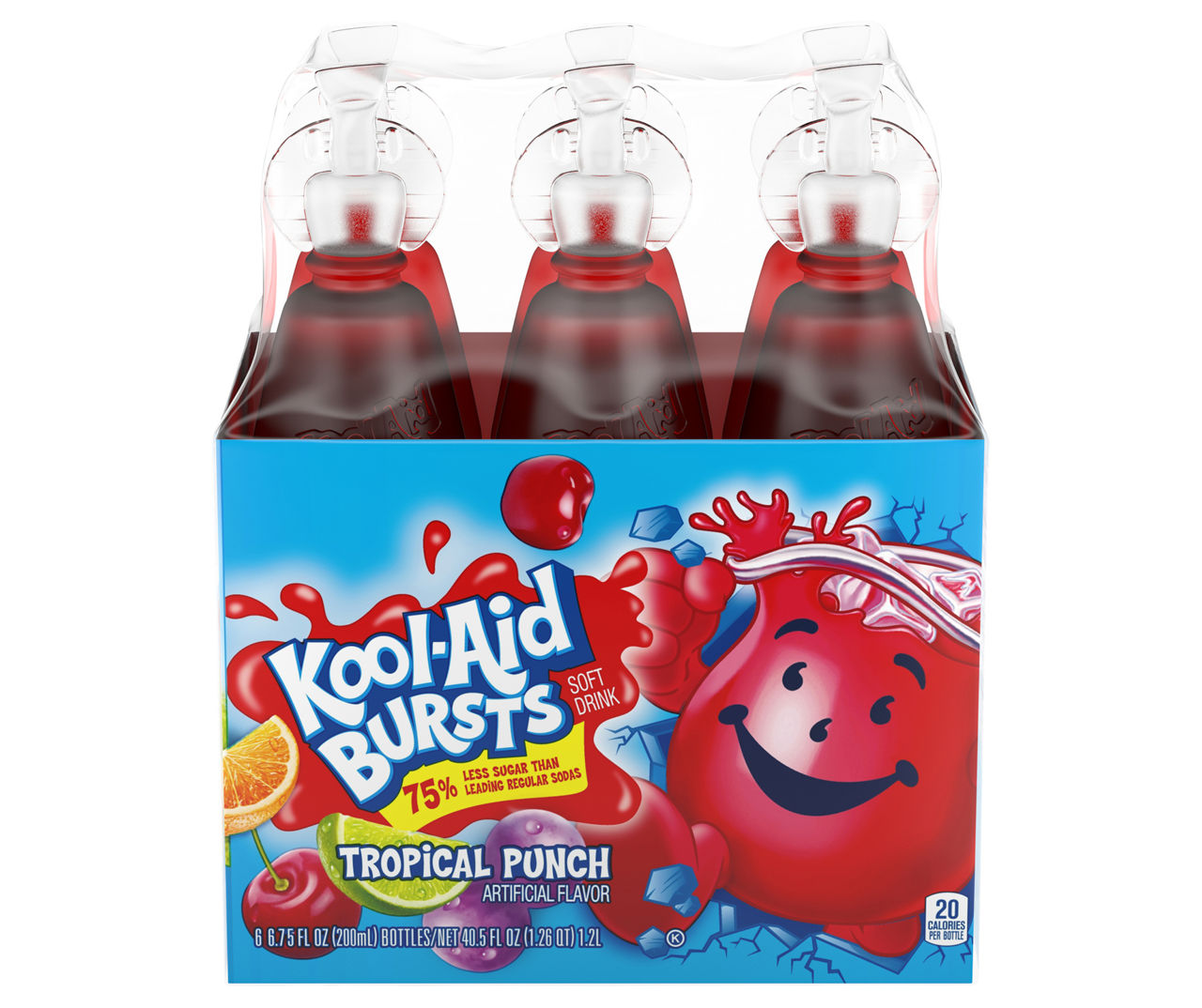 Kool Aid Kool-Aid Bursts Tropical Punch Ready-To-Drink Soft Drink, 6 ct ...