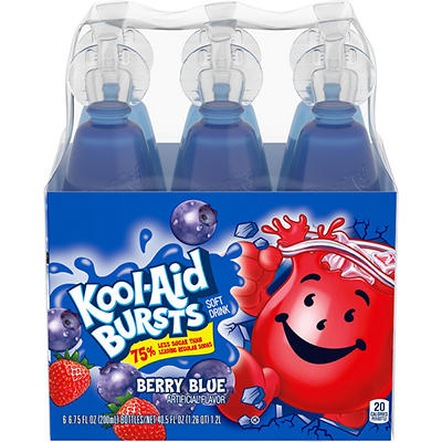 Bursts Berry Blue, 6-Pack