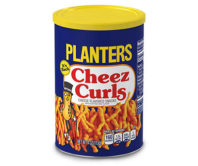 Planters Cheez Curls, 4 oz Canister
