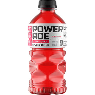 Powerade Zero Sugar Fruit Punch Sports Drink 28 fl oz Bottle
