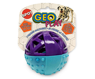 Geo Play Dual Textured Dog Toy Ball