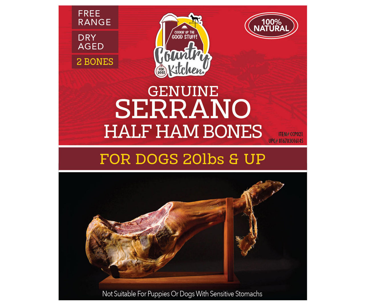 Genuine serrano ham shop bone for dogs