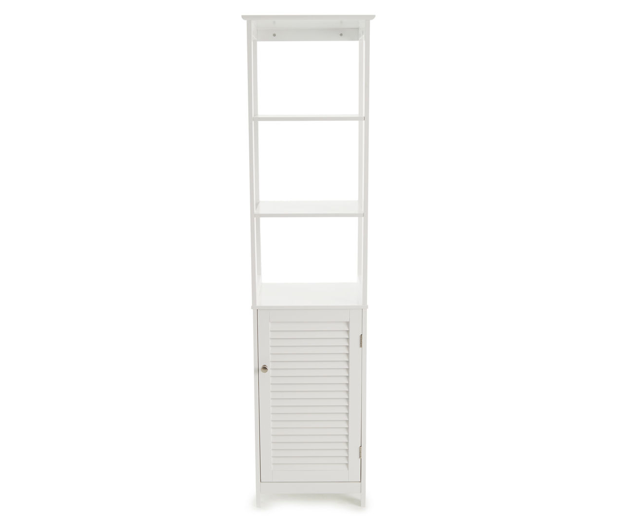 Newberry Tall Bathroom Storage Cabinet – Linen Tower, White