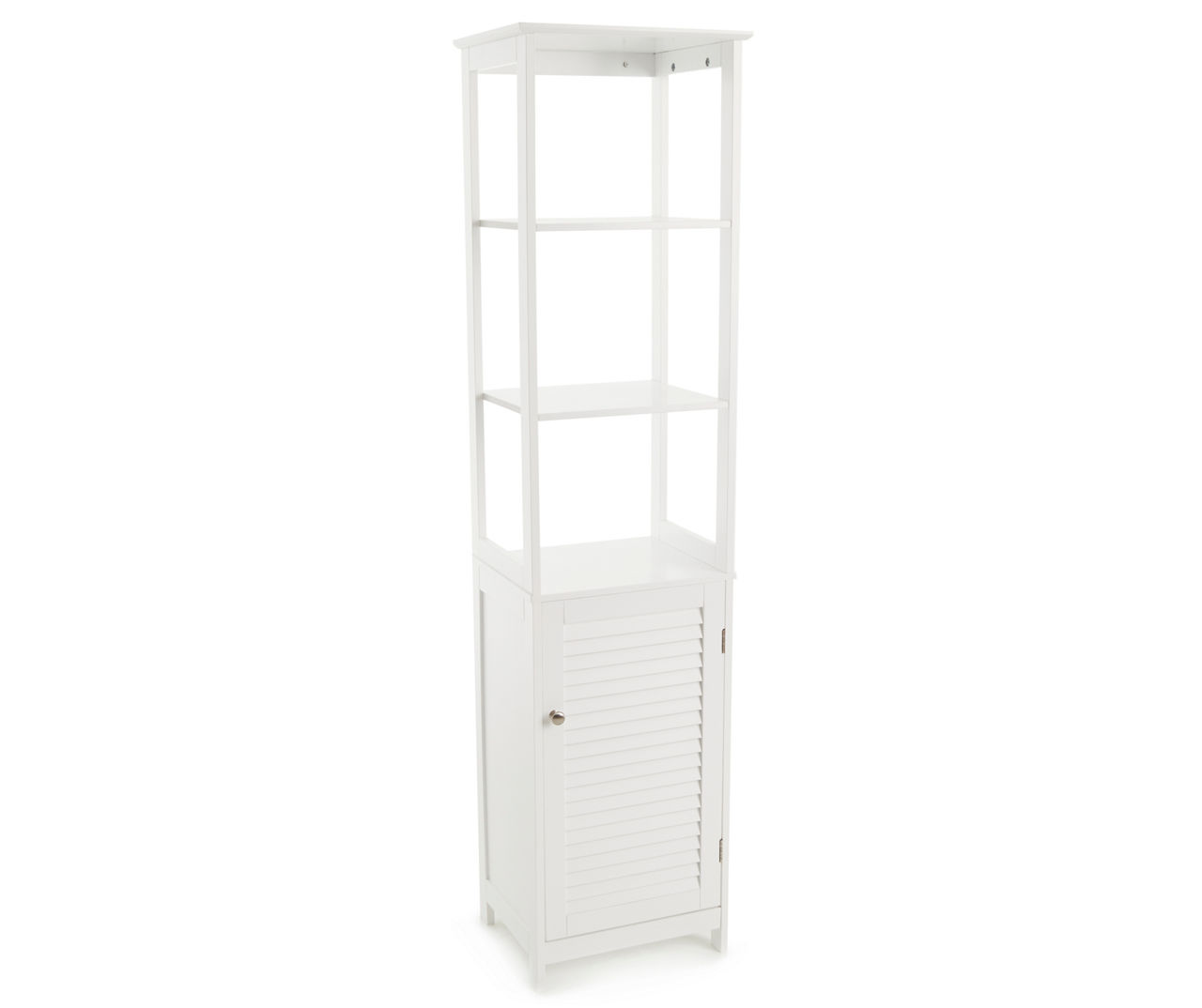 Bennington Country Cottage White Toilet Paper Cabinet Storage Tower Free  Standing