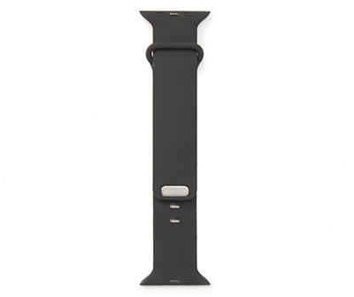 Black Silicone Apple Watch Band, 42-44mm