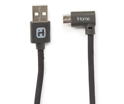 Black Micro USB 3' Nylon Gaming Cable