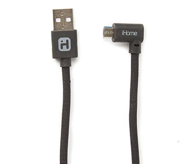 Black Micro USB 10' Nylon Gaming Cable