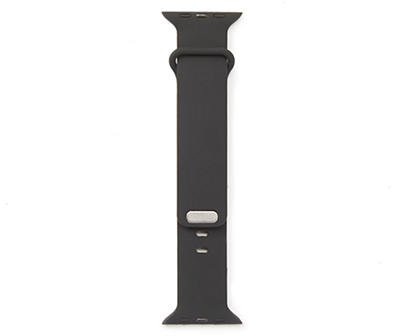 Black Silicone Apple Watch Band, 38-40mm