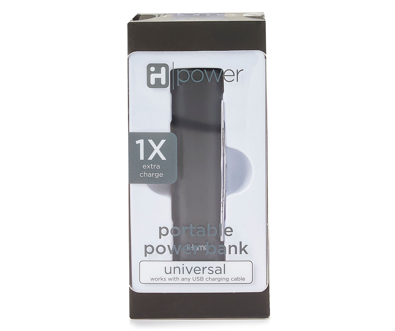 Black Universal Portable Power Bank