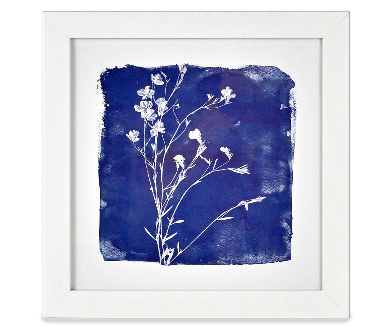 Blue Floral 2-piece Framed Print Set 