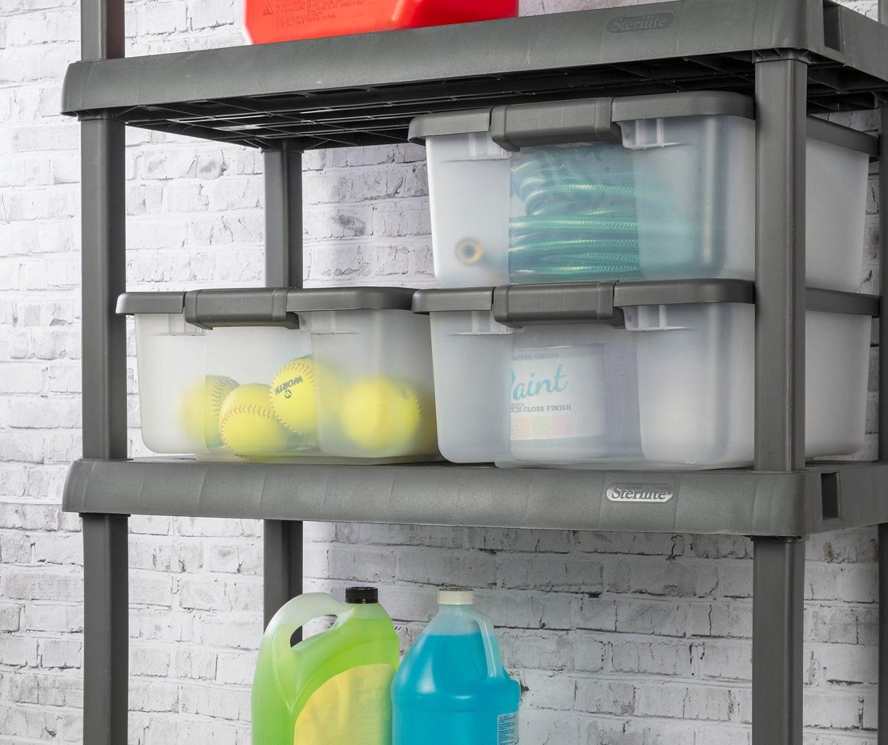 Sterilite shelf totes online 25 qt