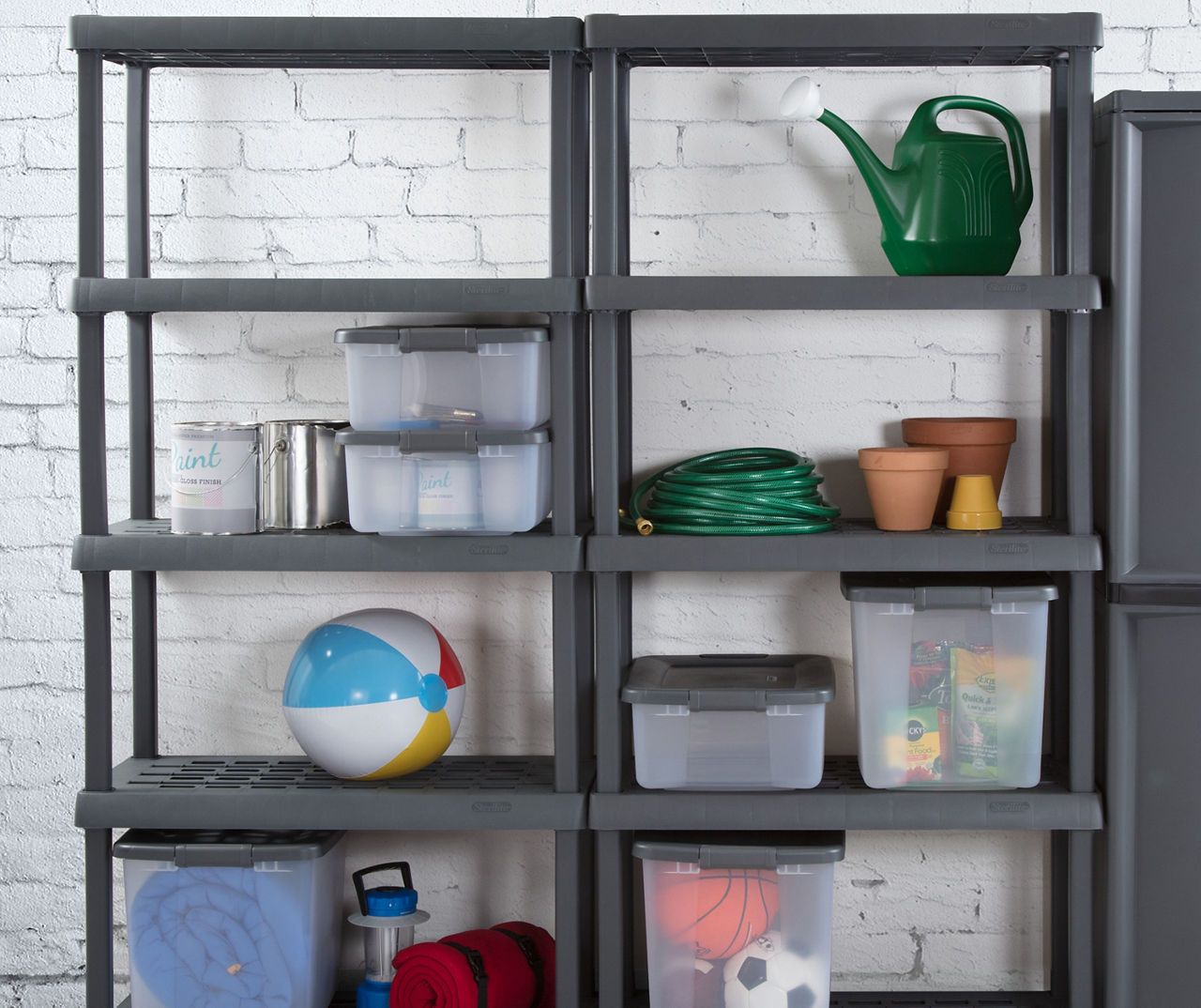 Sterilite Gray 5-Tier Storage Shelf