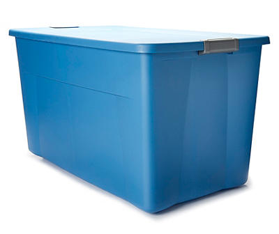 Sterilite Blue Lapis 45-Gallon Storage Latch Tote with Wheels
