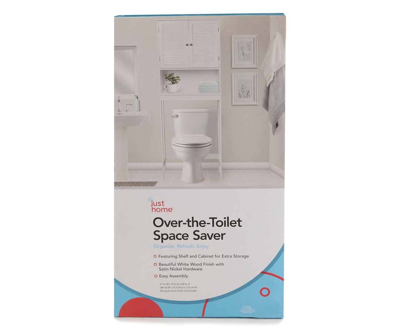 Satin Nickel 10-Shelf Over-the-Toilet Space Saver