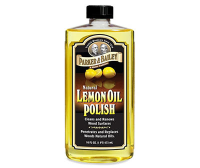 Natural Lemon Oil Wood Polish, 16 Oz.