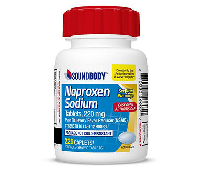 Naproxen Sodium 220mg Tablets, 225-Count