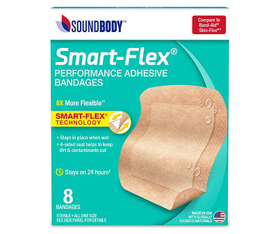 Smart-Flex Adhesive Bandages, 8-Count
