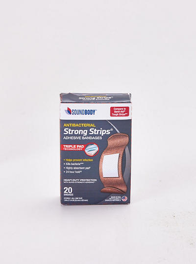 Strong Strips Adhesive Bandages, 20-Count