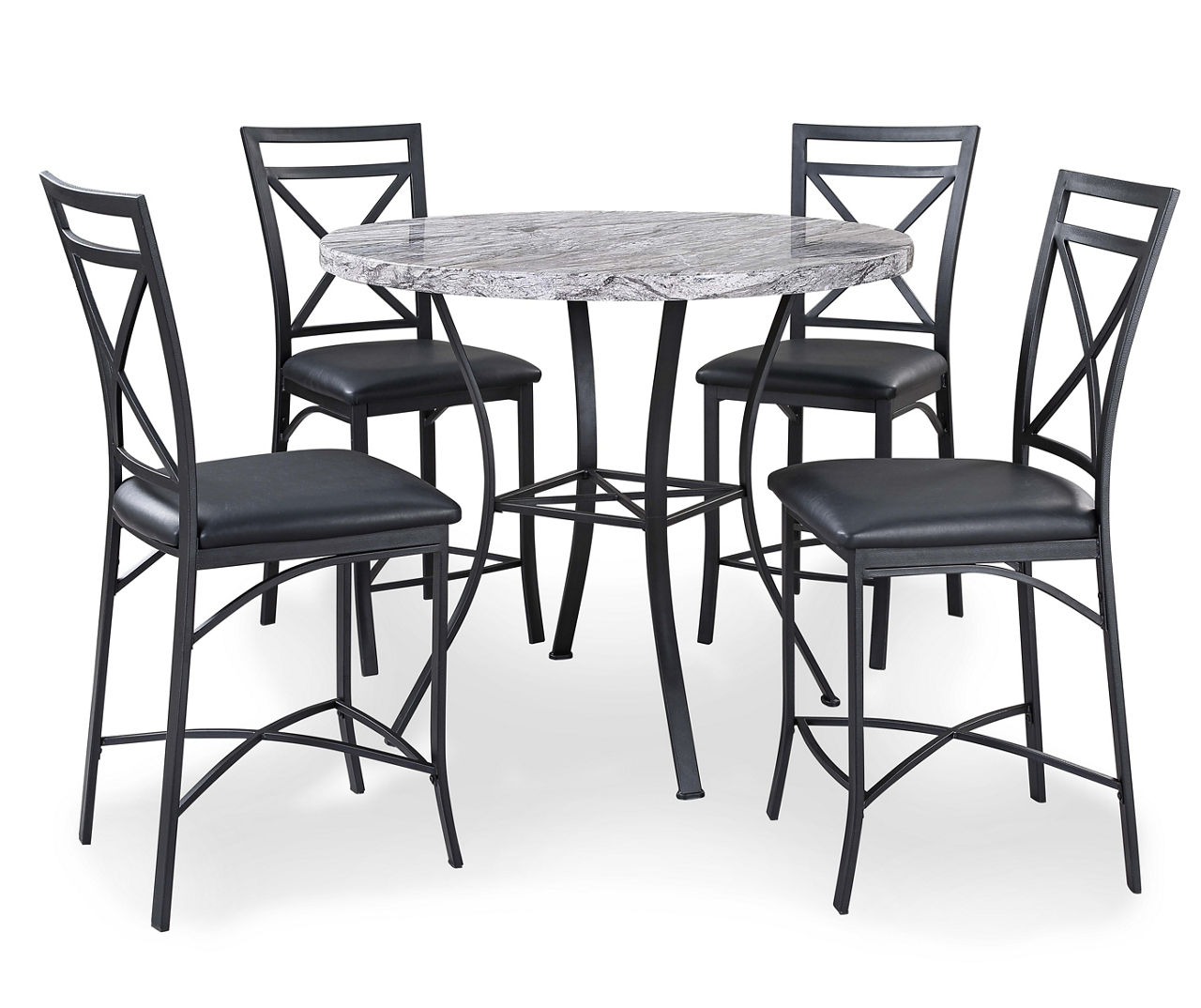 Real Living Faux Marble 5-Piece Pub Dining Set