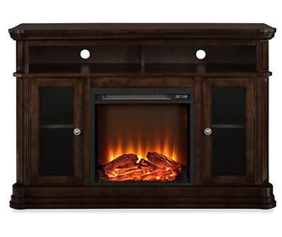 Northwoods Electric Fireplace TV Console for TVs up to 50", Espresso